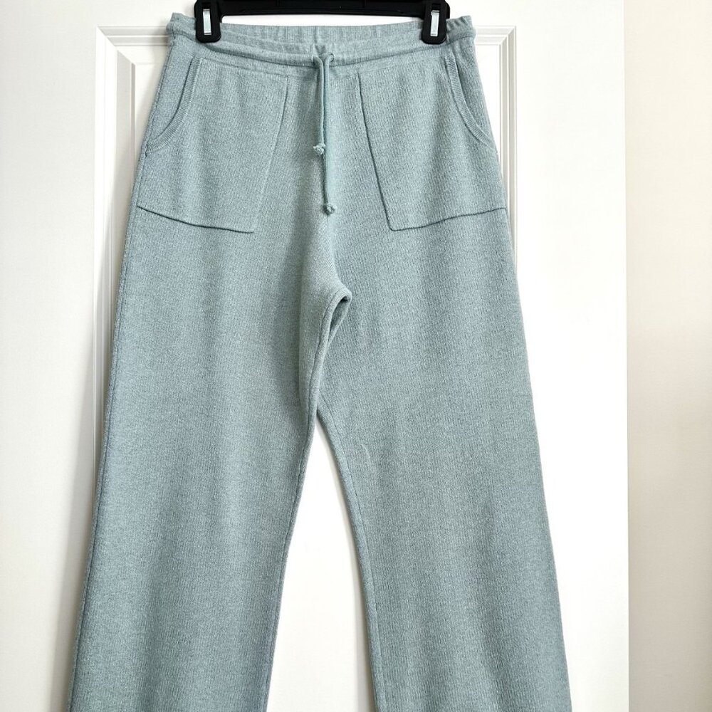 NAADAM Blue Cotton Cashmere Blend Lounge Knit Pants Size S